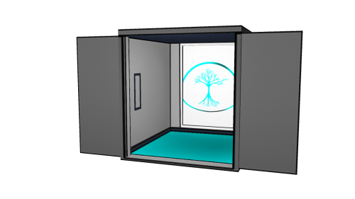 snapshot of textured 3D model of an elevator