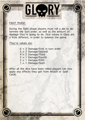 Glory Rule Page 3-Fight Phase